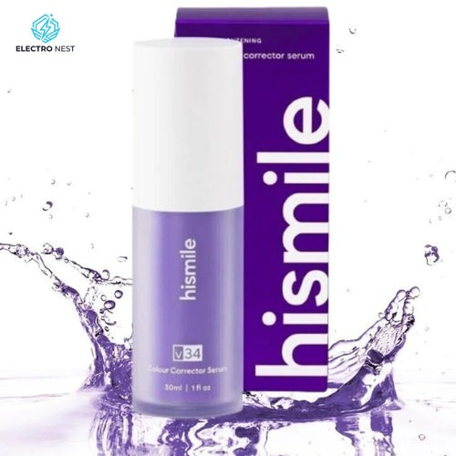 HiSmile V34 Teeth Whitening Purple Toothpaste – Color Corrector Serum for Yellow Stain Removal & Bright White Teeth