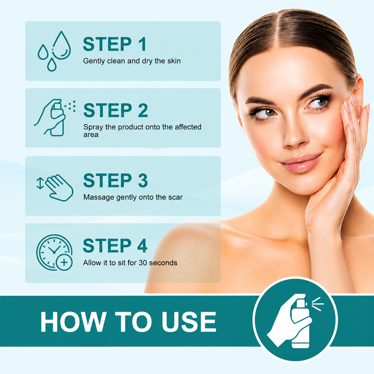 Scar Removal Spray for Face & Body – Advanced Skin Repair Formula