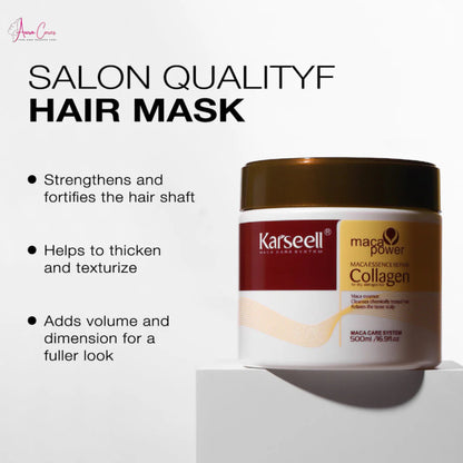 Karseell Collagen Hair Treatment Mask For Dry Damaged & All Hair Types - 500ml