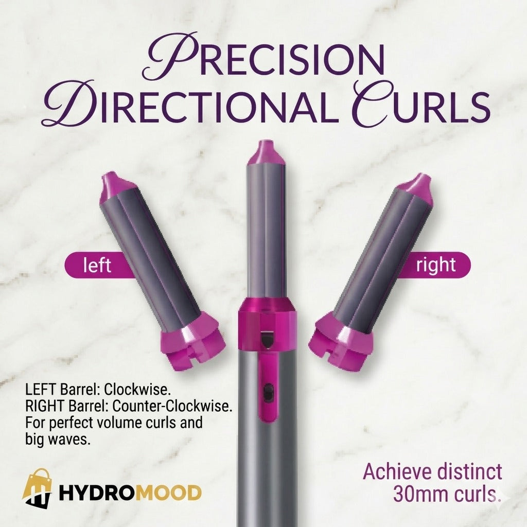 5-in-1 Ceramic Air Wrap Hair Styler – Hot Air Brush, Curler, Straightener & Volumizer