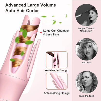 Automatic Hair Curler Stick – Fast Heat Curling Wand for Effortless Salon-Style Curls