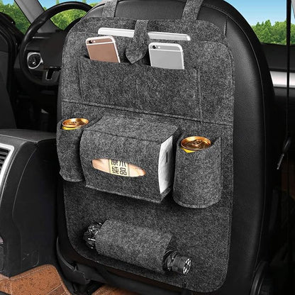 Car Seat Organizer with Multi-Pocket Storage for Travel & Everyday Use