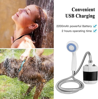 Compact Portable Handheld Outdoor Shower for Camping, Travel & Car Wash