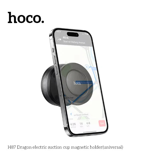 HOCO Dragon Electric Suction Cup Magnetic Phone Holder Universal Fit