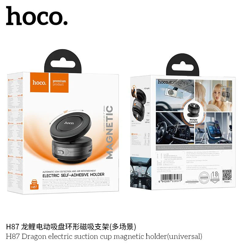 HOCO Dragon Electric Suction Cup Magnetic Phone Holder Universal Fit