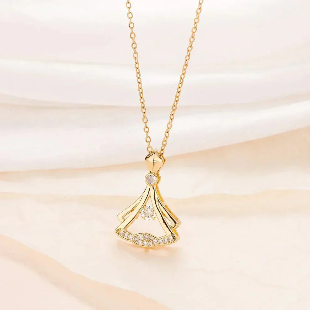 Rhinestone Pendant Necklace for Women – Elegant Sparkling Jewelry